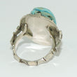 Laden Sie das Bild in den Galerie-Viewer, Set Antikes Armband und Ring 58 gr. 800er Silber mit Türkis