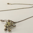 Laden Sie das Bild in den Galerie-Viewer, Antik Collier mit Strasssteine & Perle 835er Silber 43 cm