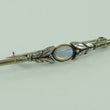 Laden Sie das Bild in den Galerie-Viewer, Vintage Brosche 800er Silber mit Farbstein