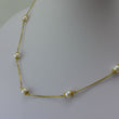 Laden Sie das Bild in den Galerie-Viewer, Vintage Halskette mit Perlen / 333er - 8 Karat Gelbgold 60,0 cm