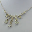 Laden Sie das Bild in den Galerie-Viewer, Vintage Collier mit Zirkonia / 835er Silber / ca. 50,0 cm