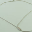 Laden Sie das Bild in den Galerie-Viewer, Vintage 925er Silber Damen Collier mit Zirkonia & Turmalin