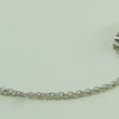 Laden Sie das Bild in den Galerie-Viewer, Vintage Damen 835er Silber Kette & 925er Silber Anhänger mit Perlenoptik