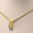 Laden Sie das Bild in den Galerie-Viewer, Kette 333er Gold & Zirkonia Anhänger 585er -Karat Gelbgold 45cm