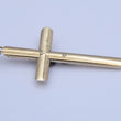 Laden Sie das Bild in den Galerie-Viewer, Vintage Kette 8 Karat & Kreuz 14 Karat Gold 50 cm