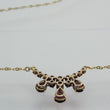 Laden Sie das Bild in den Galerie-Viewer, Vintage Damen Collier mit Turmalin 333er 8 Karat Gold 43cm