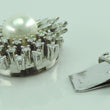 Laden Sie das Bild in den Galerie-Viewer, Vintage PerlenkettenVerschluss mit ca. 0.65 ct Diamanten 585er 14 Karat Weißgold