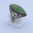 Laden Sie das Bild in den Galerie-Viewer, Vintage Damen Ring mit Achat / 835er Silber - 61 19,4 mm Ø