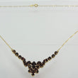 Laden Sie das Bild in den Galerie-Viewer, Vintage Damen Collier mit Turmalin 333er 8 Karat Gold 45cm