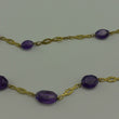 Laden Sie das Bild in den Galerie-Viewer, Vintage Kette - mit Amethysten 333er 8 Karat Gold - 57 cm