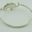 Laden Sie das Bild in den Galerie-Viewer, Damen Armreif mit Elefant 925er Silber 18 cm Ø