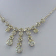 Laden Sie das Bild in den Galerie-Viewer, Vintage Collier mit Zirkonia / 835er Silber / ca. 50,0 cm