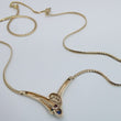 Laden Sie das Bild in den Galerie-Viewer, Vintage Damen Collier mit Rubin Smaragd Saphir& Diamanten 333er 8Karat Gelbgold
