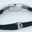Laden Sie das Bild in den Galerie-Viewer, Art-Deco Damen Platin Armbanduhr mit Diamanten&Saphir