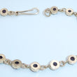 Laden Sie das Bild in den Galerie-Viewer, Vintage Armband mit „Böhmischen Granat“ 585er Gelbgold - 14 Karat -18,5 cm