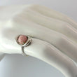 Laden Sie das Bild in den Galerie-Viewer, Vintage Silberring mit Rosenquarz Damen / 835 Silber