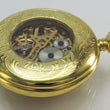 Laden Sie das Bild in den Galerie-Viewer, Halskettenuhr Taschenuhr Skelett - Handaufzug - vergoldet