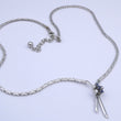 Laden Sie das Bild in den Galerie-Viewer, Collier mit Saphiren & Diamanten / 750er - 18 Karat Weißgold / ca. 48,0 cm