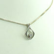 Laden Sie das Bild in den Galerie-Viewer, Vintage Damen 925er Silber Kette mit Zirkonia Anhänger