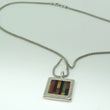 Laden Sie das Bild in den Galerie-Viewer, Unisex Kette 925er Silber mit Halbedelstein Anhänger