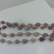 Laden Sie das Bild in den Galerie-Viewer, Vintage Damen Halskette mit Amethysten - in Silber gefasst
