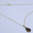 Laden Sie das Bild in den Galerie-Viewer, Vintage Kette & Anhänger mit Granat / 333er 8 Karat Gold 40cm