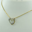 Laden Sie das Bild in den Galerie-Viewer, Damen Halskette mit Anhänger&Diamanten 0.05 ct. 333er 8 Karat Gelbgold&Weißgold