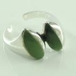 Laden Sie das Bild in den Galerie-Viewer, Antiker Damen Ring mit Jade / 800er Silber - 58 18,4 mm Ø