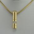 Laden Sie das Bild in den Galerie-Viewer, Kette & Anhänger mit 0.10 ct. Brillant / 585er 14 Karat Gold / ca. 45 cm