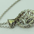 Laden Sie das Bild in den Galerie-Viewer, Vintage Damen Kette 925er Silber mit Turmalin Anhänger