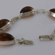 Laden Sie das Bild in den Galerie-Viewer, Vintage Bernstein Damen Armband - 835 Silber