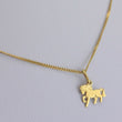 Laden Sie das Bild in den Galerie-Viewer, Vintage Kette & Anhänger /Gelbgold 333er - 8 Karat / ca. 38 cm