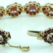 Laden Sie das Bild in den Galerie-Viewer, Vintage Damen Armreif Vintage mit Granat / 585er 14 Karat Gold