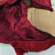 Laden Sie das Bild in den Galerie-Viewer, Puppe mit Rotem Kleid / Porzellankopf & Stoffkörper / ca. 47 cm