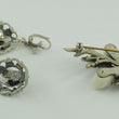 Laden Sie das Bild in den Galerie-Viewer, Vintage Trachtenschmuck Brosche und Ohrringe - Eichenblattdekor / 835er Silber