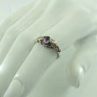 Laden Sie das Bild in den Galerie-Viewer, Vintage Damenring 925er Silber mit Amethyst 55 17,5 mm Ø