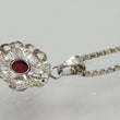 Laden Sie das Bild in den Galerie-Viewer, Vintage Damen Kette 800er Silber mit Turmalin Anhänger