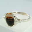 Laden Sie das Bild in den Galerie-Viewer, Vintage Damen Armreif mit Achat / 925er Silber / ca. 16,5 cm