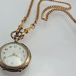 Laden Sie das Bild in den Galerie-Viewer, Halskettenuhr Taschenuhr 800er silber - Handaufzug - mit Kette 25 cm Vergoldet