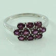 Laden Sie das Bild in den Galerie-Viewer, Damenring mit Amethyst / 925er Silber / 67 21,3 mm Ø