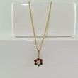 Laden Sie das Bild in den Galerie-Viewer, Vintage Kette mit Zirkonia Turmalin / 333er 8 Karat Gelbgold / ca. 50, cm