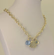 Laden Sie das Bild in den Galerie-Viewer, Schöne Esprit Halskette mit Farbstein 925 Silber mit Anhänger, Collier