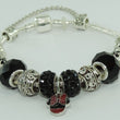 Laden Sie das Bild in den Galerie-Viewer, Damen 925er Silber Bettelarmband mit Farbsteinen 19 cm