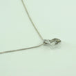 Laden Sie das Bild in den Galerie-Viewer, Vintage Damen 925er Silber Kette mit Zirkonia Anhänger
