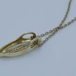 Laden Sie das Bild in den Galerie-Viewer, Vintage Kette & Anhänger mit Diamanten 0.15 ct. 333er -8 Karat Gelbgold 54cm