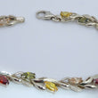 Laden Sie das Bild in den Galerie-Viewer, Damen Armband mit Turmalin & Citrin 585er - 14 Karat Weißgold -17,0cm