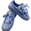 Laden Sie das Bild in den Galerie-Viewer, PUMA PLATFORM KISS VELVET367021-04 DAMEN MÄDCHEN SNEAKER LEDER KNÖCHEL FREIZEIT-