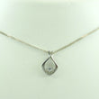 Laden Sie das Bild in den Galerie-Viewer, Vintage Damen 925er Silber Kette mit Zirkonia Anhänger