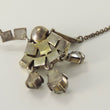 Laden Sie das Bild in den Galerie-Viewer, Antik Collier mit Strasssteine & Perle 835er Silber 43 cm