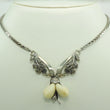 Laden Sie das Bild in den Galerie-Viewer, Vintage Damen Trachtenschmuck Collier 835er Silber ,,Eichenblattdekor''